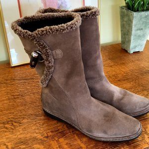 Stuart Weitzman Light Brown Suede Boots Size 11